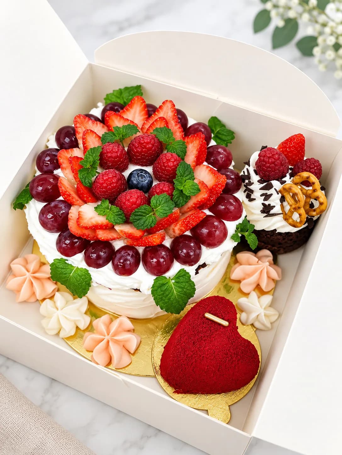 Box ze słodkościami Sisters Cake