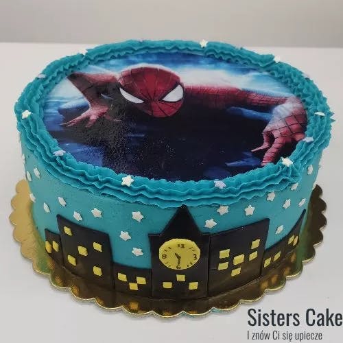 Tort z opłatkiem Spiderman
