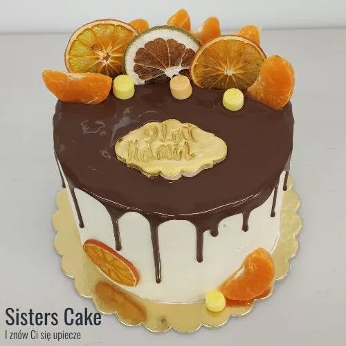 Tort pomarańczowo - mandarynkowy